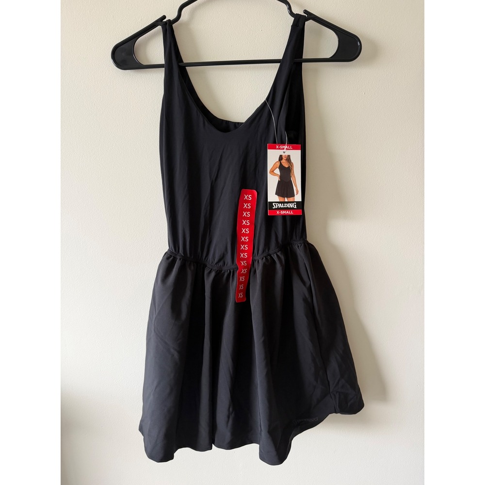 Spalding Womens XS Active Dress, Exercise Sports Dress, Black SJ10720AF89S
